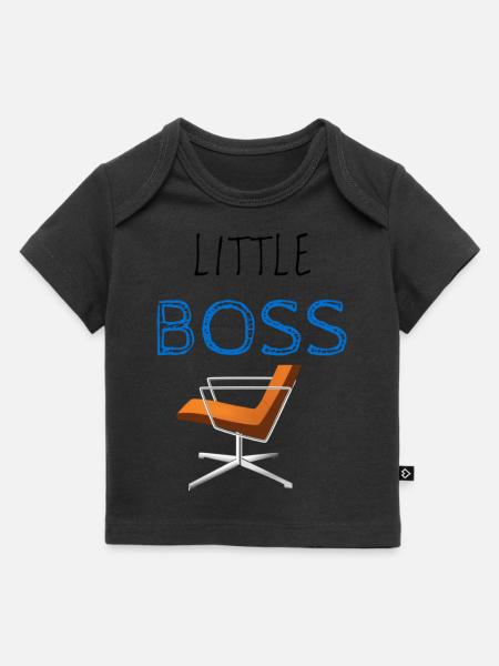 LITTLE BOSS - Baby Premium Organic T-shirt - black