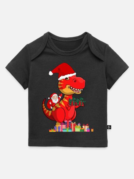 Pere Noel dinosaur - Baby Premium Organic T-shirt - black