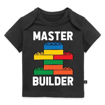 De Bouwer van de baksteen De Bouwmeester van de baksteen - Baby Premium t-shirt biologisch - zwart - Voor