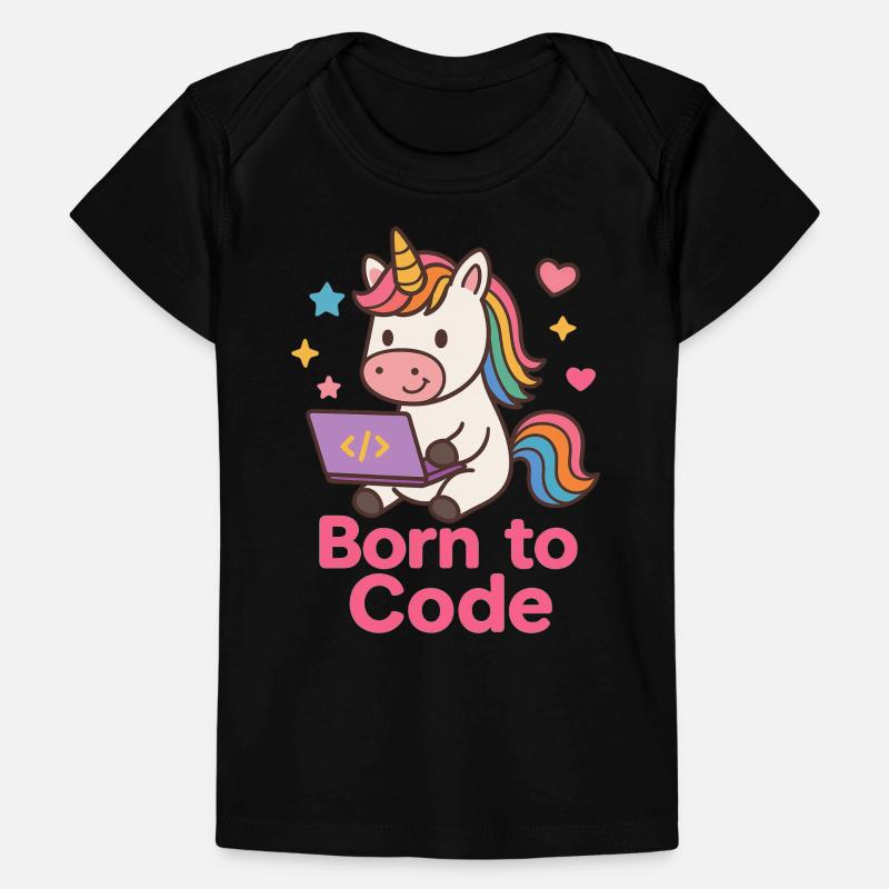 programmierendes Einhorn Baby Premium Organic T-Shirt