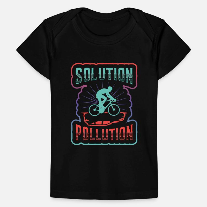 Polution Solution Environmental Protection Cycling. Baby Premium Organic T-shirt