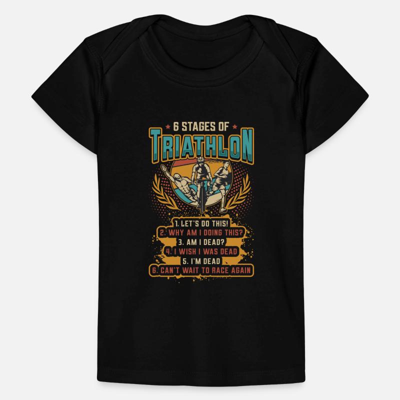 6 Etappen Des Triathlons Baby Premium Organic T-Shirt