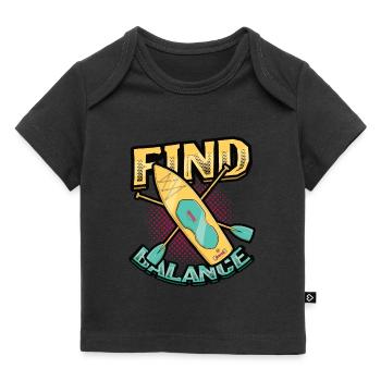 Balance Finden - Baby Premium Organic T-Shirt - Schwarz - Vorne