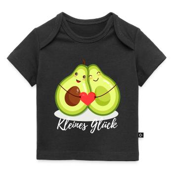 Kleines Glück - Werdende Eltern Avocado Familie - Baby Premium Organic T-Shirt - Schwarz - Vorne