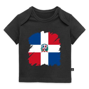 République dominicaine drapeau Dom Rep drapeau Voyage - T-shirt Premium bébé bio - noir - Devant