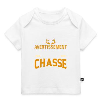 Parler de chasse à tout moment cadeau chasseur - T-shirt Premium bébé bio - marine foncé - Devant