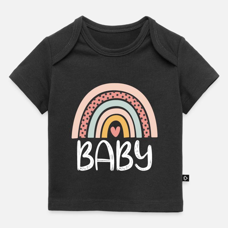 Bébé Mignon Arc-en-ciel - T-shirt Premium bébé bio - noir