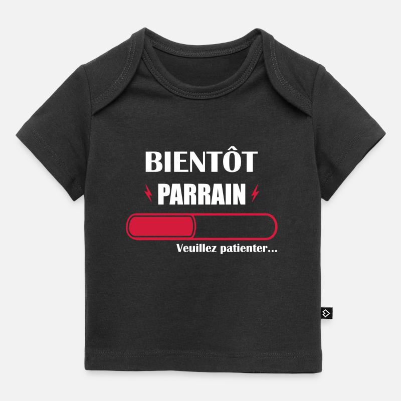 bientôt parrain - tu vas être parrain - T-shirt Premium bébé bio - noir