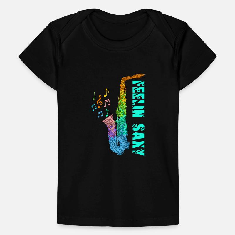 Feelin Saxy Saxophon Baby Premium Organic T-Shirt