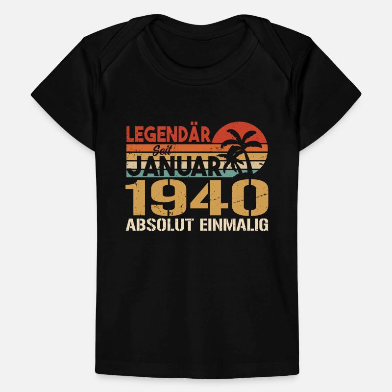 Geburtstagsgeschenk geboren im Januar 1940 Baby Premium Organic T-Shirt