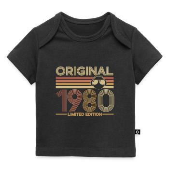 1980 - Baby Premium Organic T-Shirt - Schwarz - Vorne