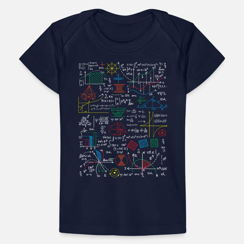 Math sheet. Funny math teacher Baby Premium Organic T-shirt