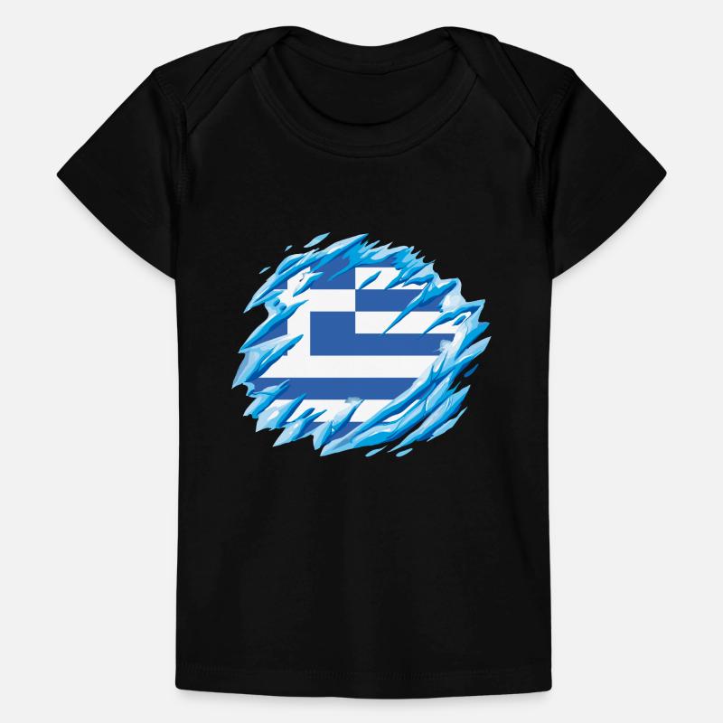 Greece Flag Hellas Athens Greek Flag Baby Premium Organic T-shirt