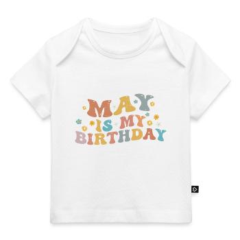 May Is My Birthday Month, Funny Birthday Month - T-shirt Premium bébé bio - marine foncé - Devant