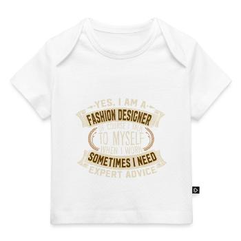 Créateur de mode Conseils d’experts Créativité - T-shirt Premium bébé bio - marine foncé - Devant