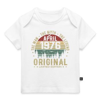 April 1976. Geschenk zum 49-jährigen Jubiläum April 1976 - Baby Premium Organic T-Shirt - Dunkelnavy - Vorne