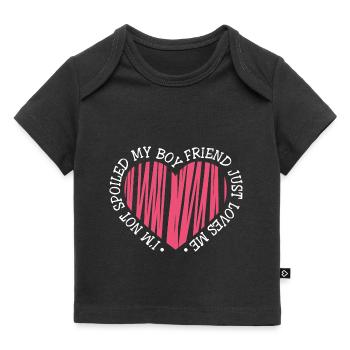 Proud Girlfriend I'm Not Spoiled My BF Just Loves - Baby Premium Organic T-shirt - black - Front