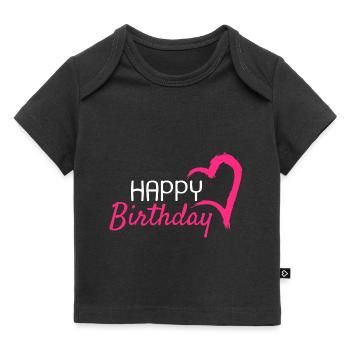 Happy Birthday - Baby Premium Organic T-Shirt - Schwarz - Vorne