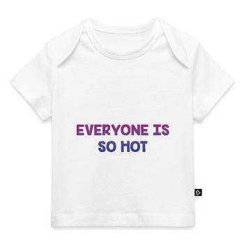 Everyone Is So Hot Bisexual LGBTQ Bi Pride Single - Baby Premium Organic T-shirt - dark navy - Front