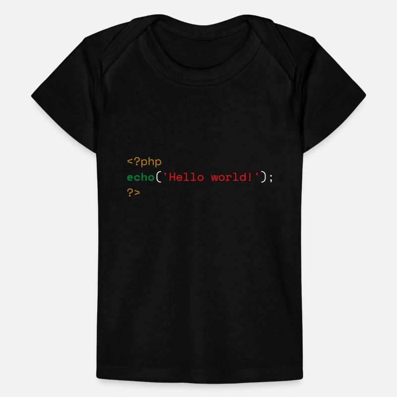 PHP Bonjour Monde T-shirt Premium bébé bio