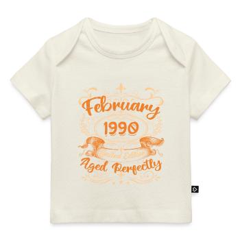 February 1990 | Aged Perfectly - Baby Premium Organic T-shirt - dark navy - Front