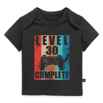 Niveau 30 complete - T-shirt Premium bébé bio - noir - Devant