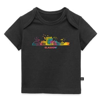 Glasgow Skyline Cityscape Glasgow - Baby Premium Organic T-shirt - black - Front