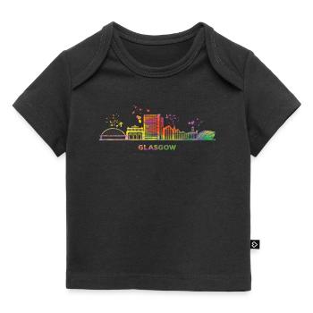 Glasgow Skyline Cityscape Glasgow - Baby Premium Organic T-shirt - black - Front
