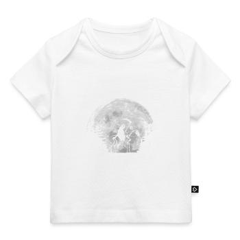 Grim Reaper with Cowl and Skull - Full Moon - Baby Premium Organic T-shirt - dark navy - Front