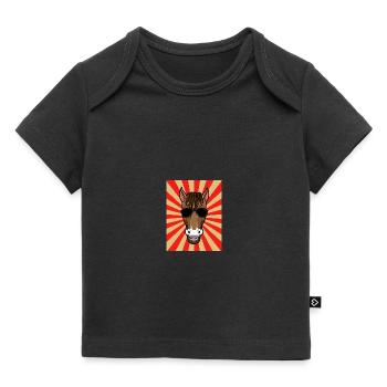 Reiten Pferd - Baby Premium Organic T-Shirt - Schwarz - Vorne