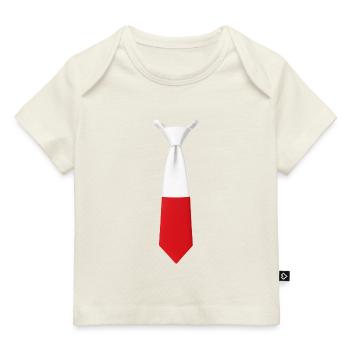 Cravate Pologne – Conception du drapeau - T-shirt Premium bébé bio - marine foncé - Devant