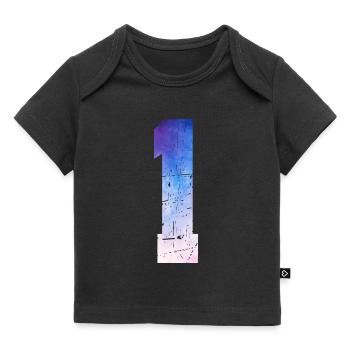 numéro 1 – Cadeau anniversaire 1 ans - T-shirt Premium bébé bio - noir - Devant