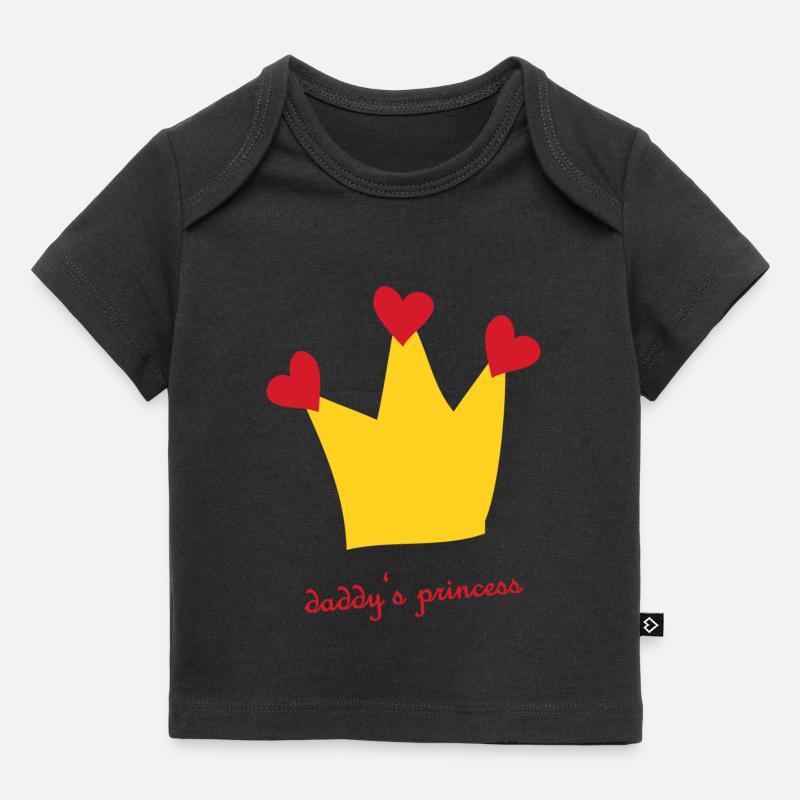 Princesse de papa - T-shirt Premium bébé bio - noir