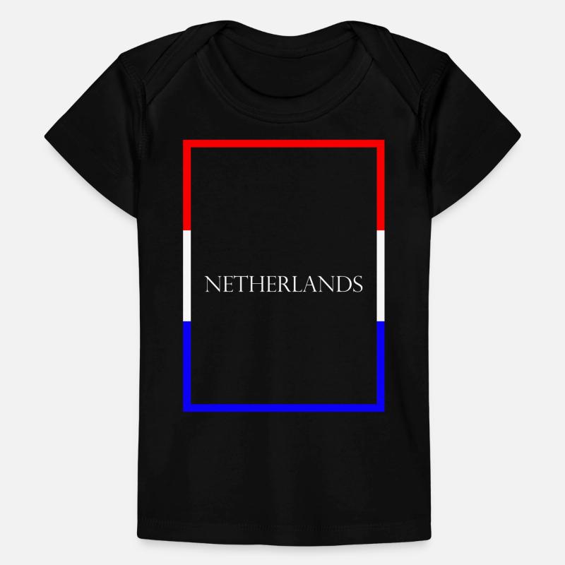Netherlands - Statement lettering with flag Baby Premium Organic T-shirt