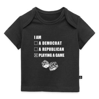 Brettspiel - Baby Premium Organic T-Shirt - Schwarz - Vorne
