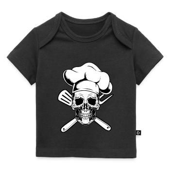 Grillen Grillmeister BBQ Grillkönig - Baby Premium Organic T-Shirt - Schwarz - Vorne