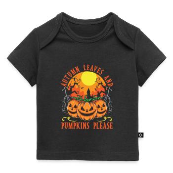 Halloween - T-shirt Premium bébé bio - noir - Devant