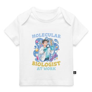 Biologie Biologe Witzig Molekularbiologe - Baby Premium Organic T-Shirt - Dunkelnavy - Vorne