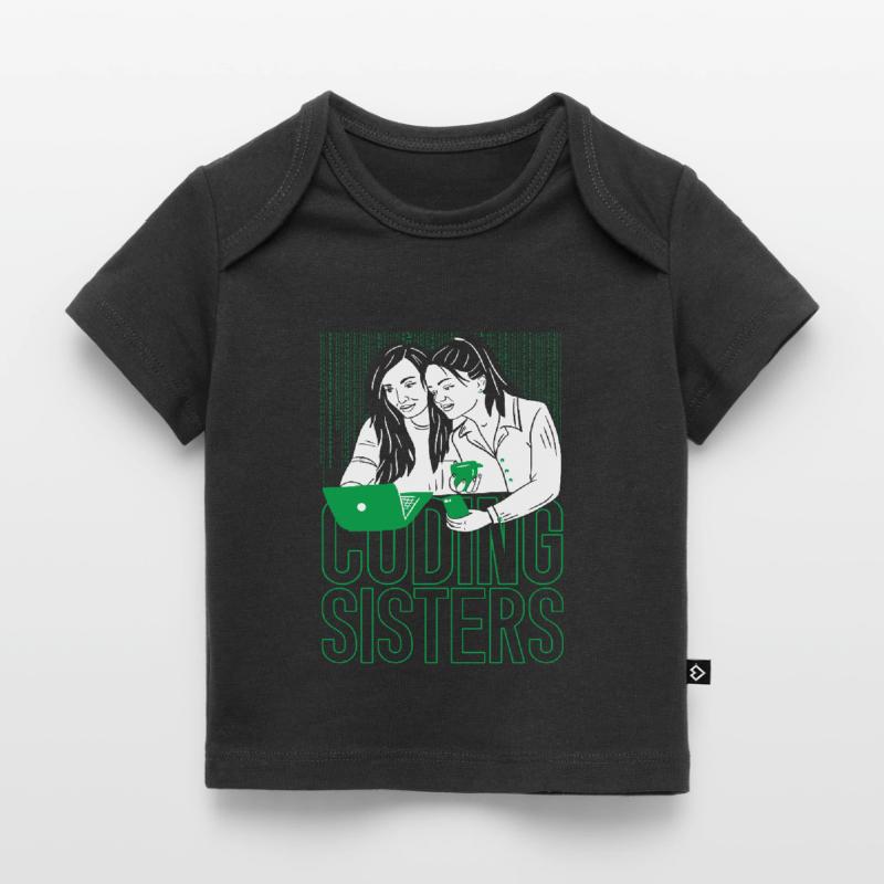 Développeur Coder Programmer Sisters T-shirt Premium bébé bio