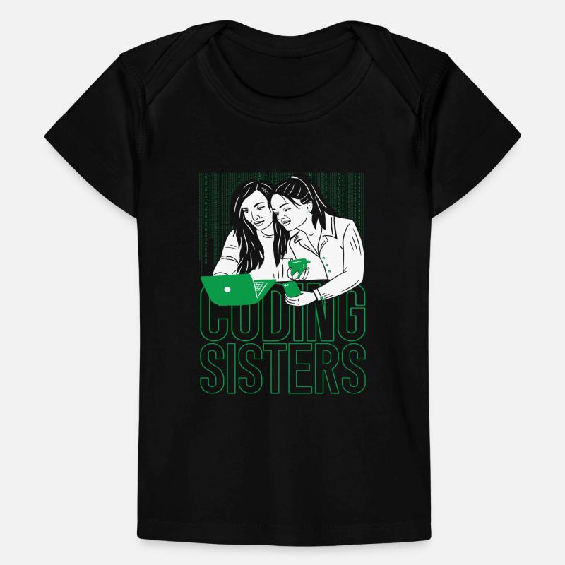 Développeur Coder Programmer Sisters T-shirt Premium bébé bio