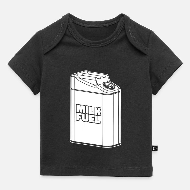 Camion de lait de vache - T-shirt Premium bébé bio - noir