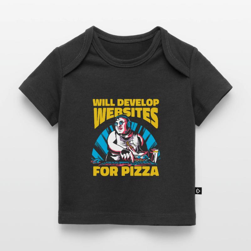 Web Entwickler Webdeveloper Pizza Baby Premium Organic T-Shirt