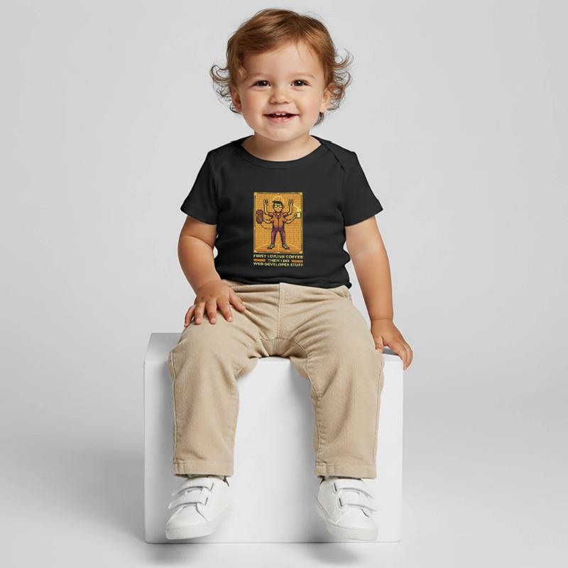 Web Entwickler Webdeveloper Kaffee Baby Premium Organic T-Shirt