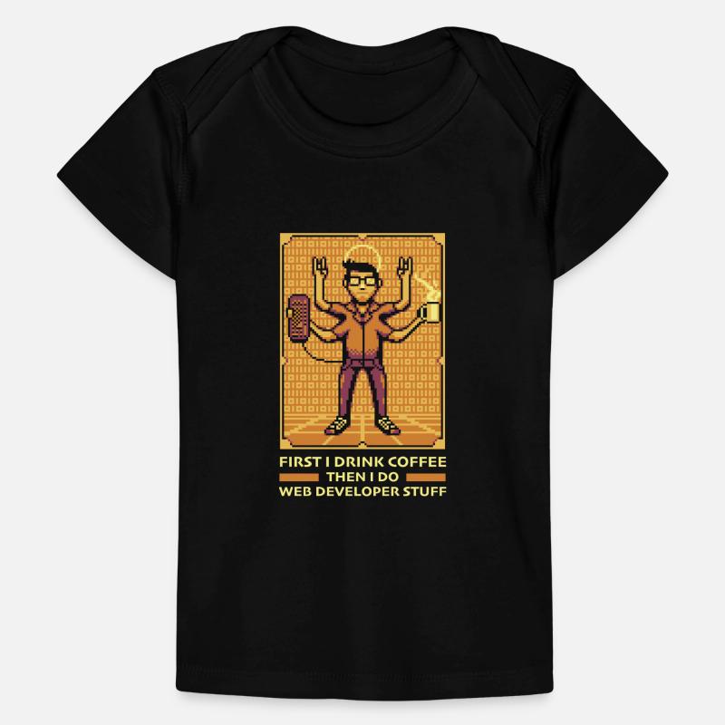 Web Entwickler Webdeveloper Kaffee Baby Premium Organic T-Shirt