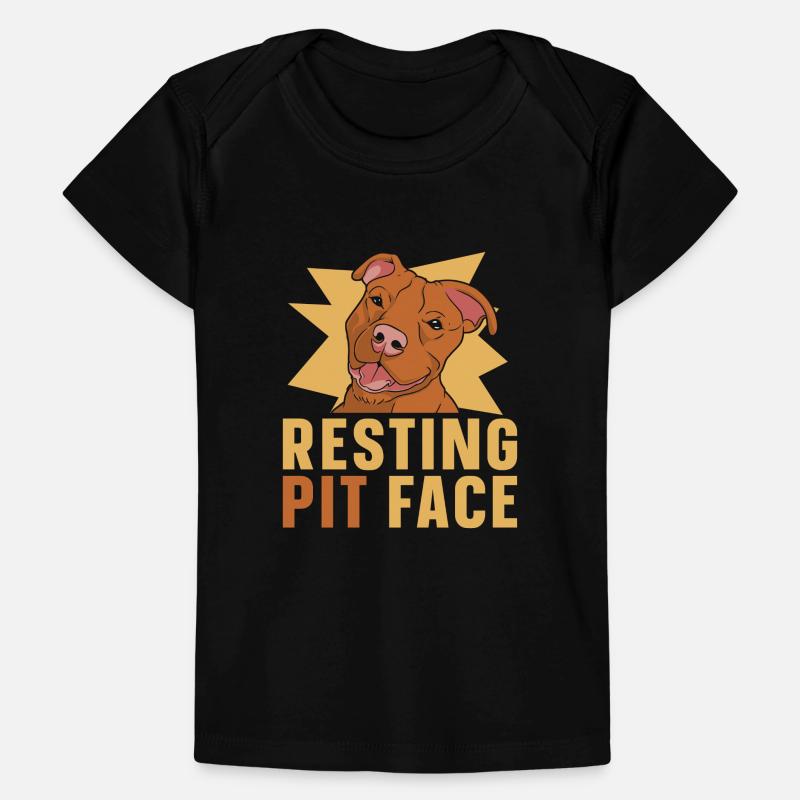 Pitbull Pitbull Interdiction Pitbull Repos Pit Face T-shirt Premium bébé bio