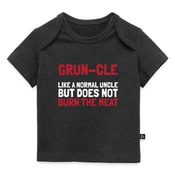 Bbq Grillen Onkel - Baby Premium Organic T-Shirt - Schwarz - Vorne