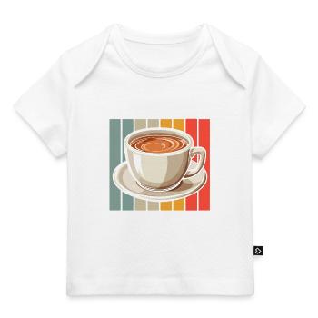 Kaffee Cafe - Baby Premium Organic T-Shirt - Dunkelnavy - Vorne
