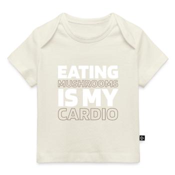 Pilzsammler Pilze Funny Cardio Quote - Baby Premium Organic T-Shirt - Dunkelnavy - Vorne