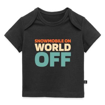 Motoneige Motoneige - T-shirt Premium bébé bio - noir - Devant