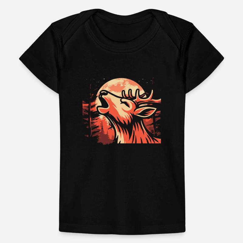 Hirsch Moon Howling Baby Premium Organic T-Shirt